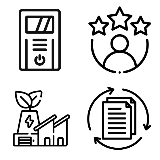 Virtue lithium ups icon of phone