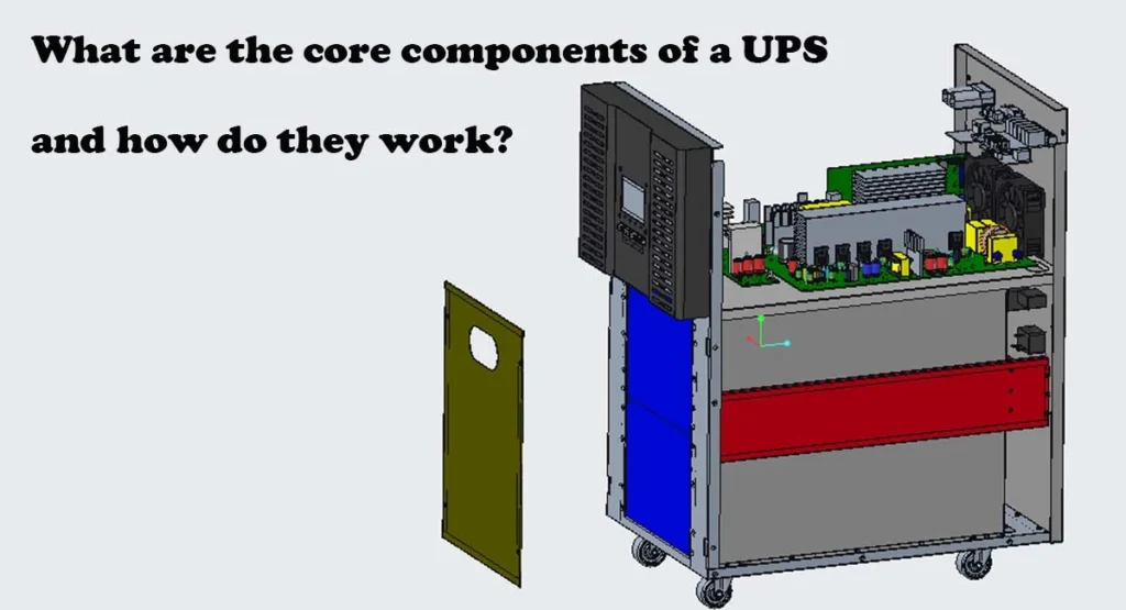 What are the core components of a UPS and how do they work