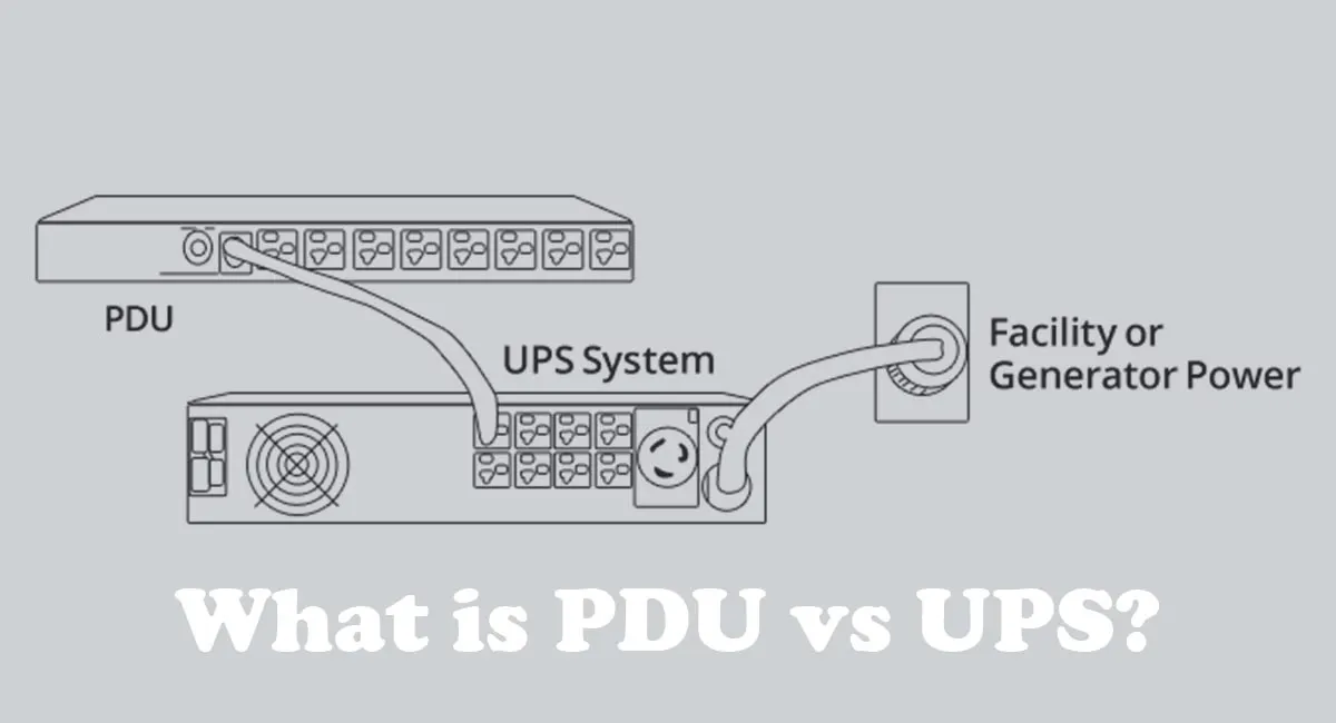 What is PDU vs UPS