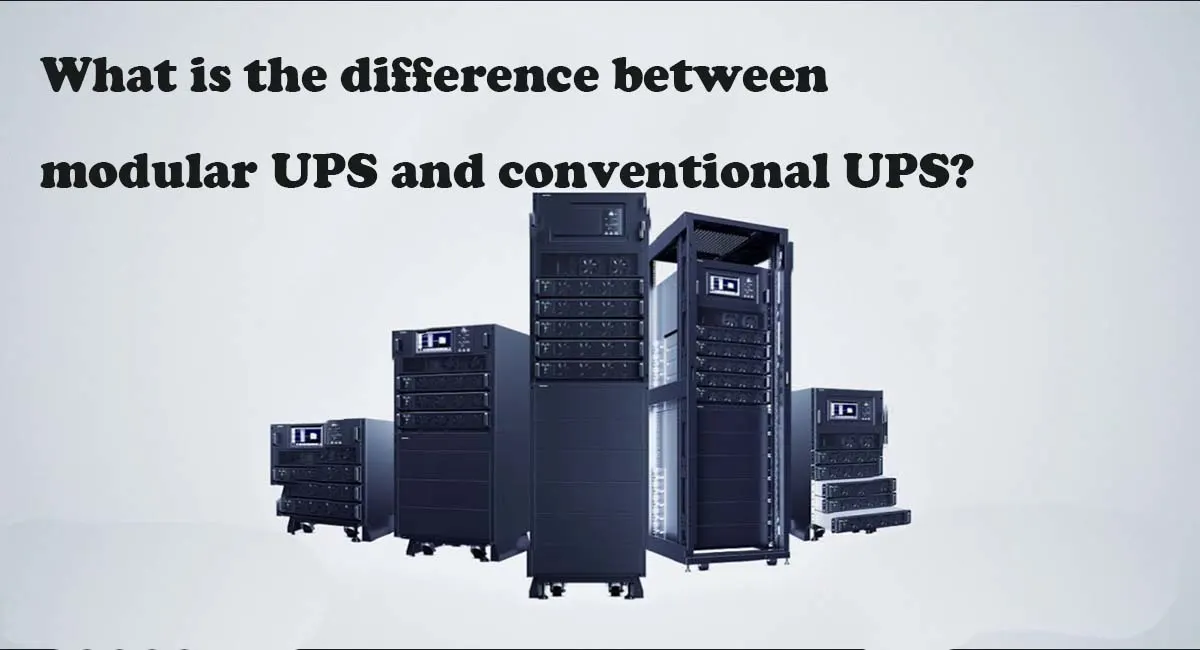 What is the difference between modular UPS and conventional UPS