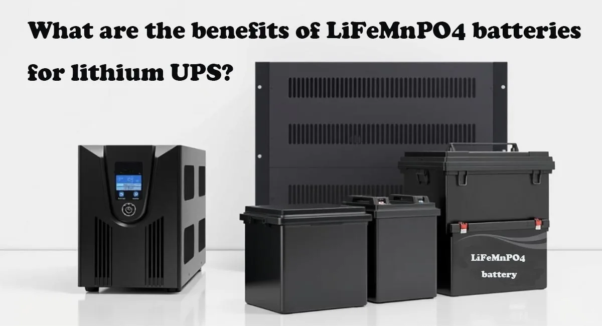 What are the benefits of LiFeMnPO4 batteries in lithium UPS