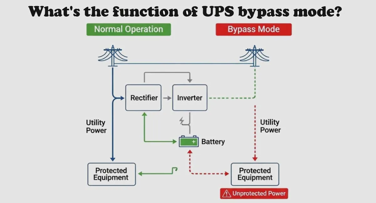 What's the function of UPS bypass mode