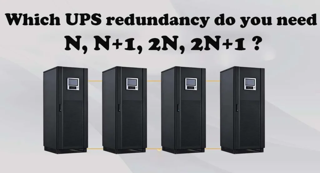 Which UPS redundancy do you need N, N+1, 2N, 2N+1