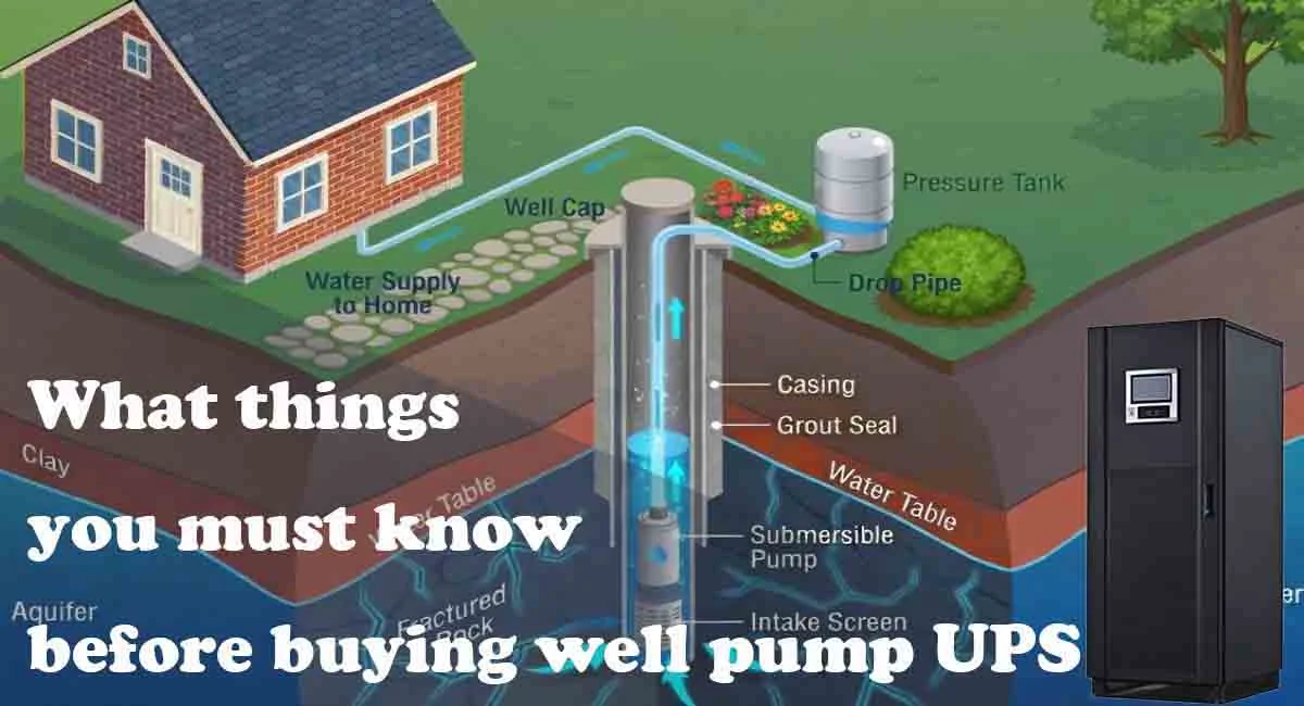 What things you must know before buying well pump UPS