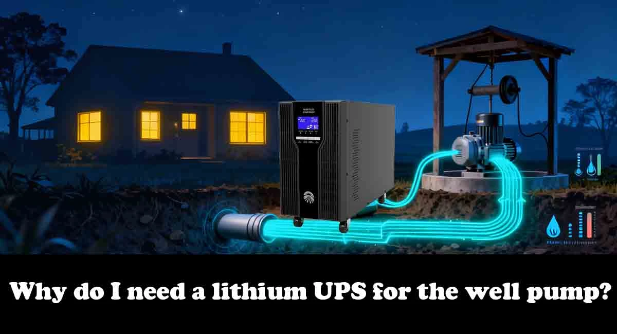 Why do I need a lithium UPS for the well pump